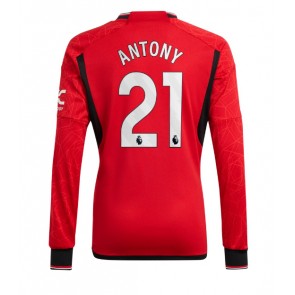Manchester United Antony #21 Koszulka Podstawowych 2023-24 Długi Rękaw